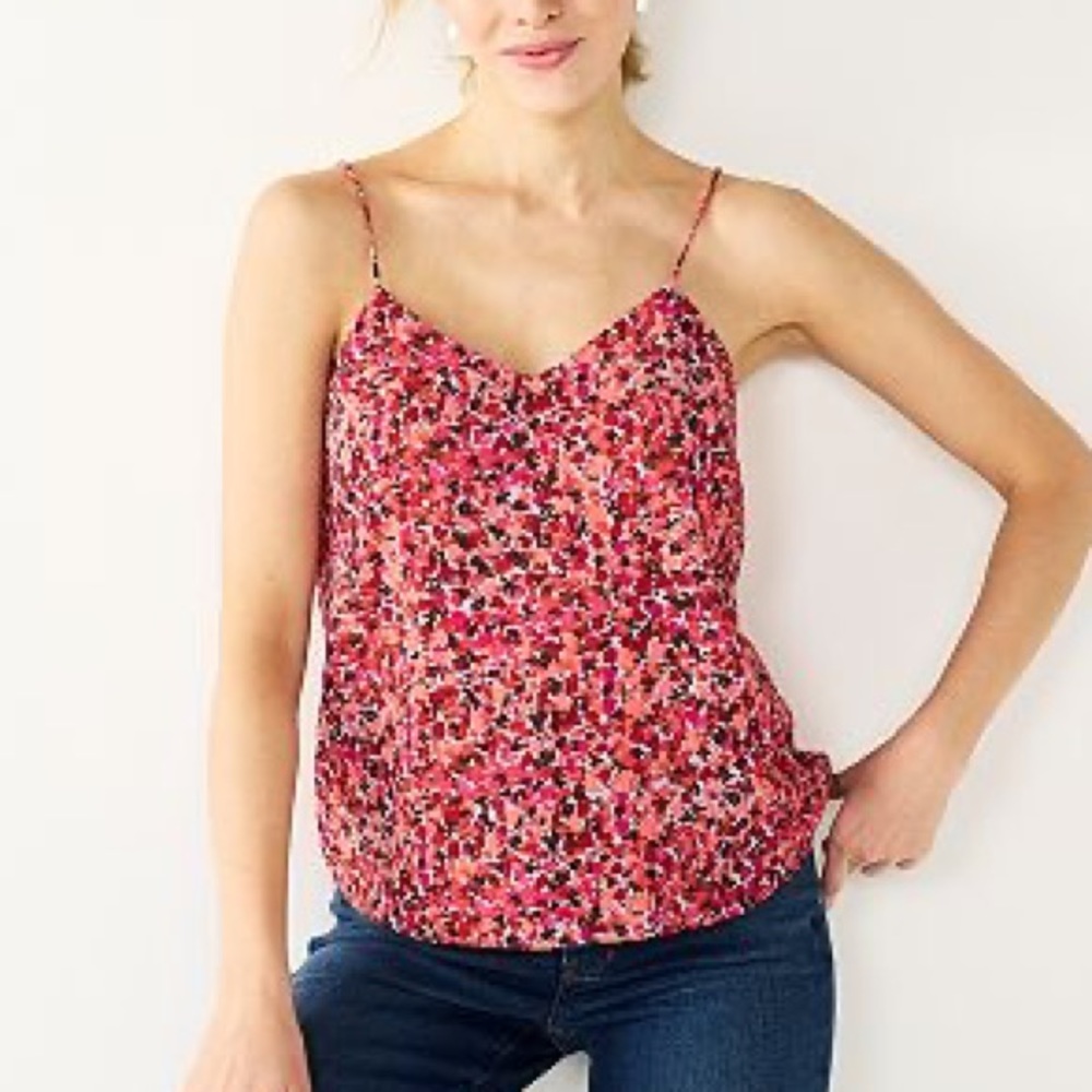 NINE WEST NWT Floral Sleeveless Tank Top